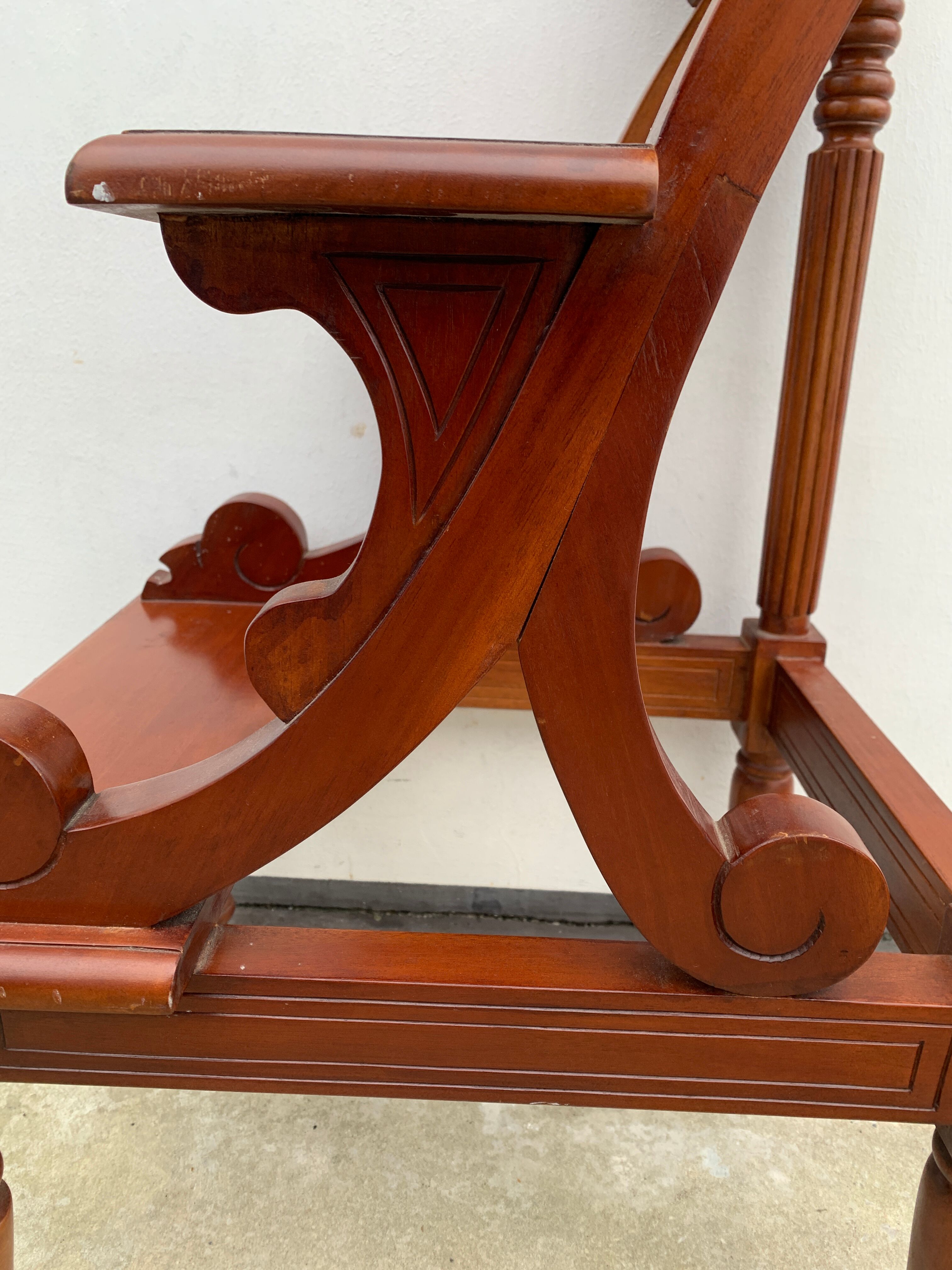 Escabeau anglais en bois XXème siècle