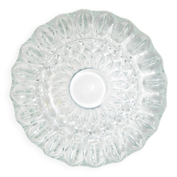 Cendrier en Verre Cristal Mid-Century, Italie, Années 1970