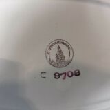 Lot 3 old table service dishes the vintage ceramic Almond from St Amand