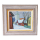 Tage Nilsson, Swedish Modern Landscape, 1960s, Oil on Panel, Framed