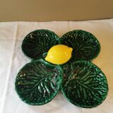Vintage Vallauris “lemon” Barbotine dish