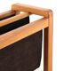 Salling stolefabrik magazine rack with leather in teak