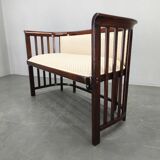 Josef Hoffmann Attributed Beech Sofa, Vienna Secession, 1920s