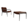 Rare armchair with footstool attributed to Gispen, 1960s