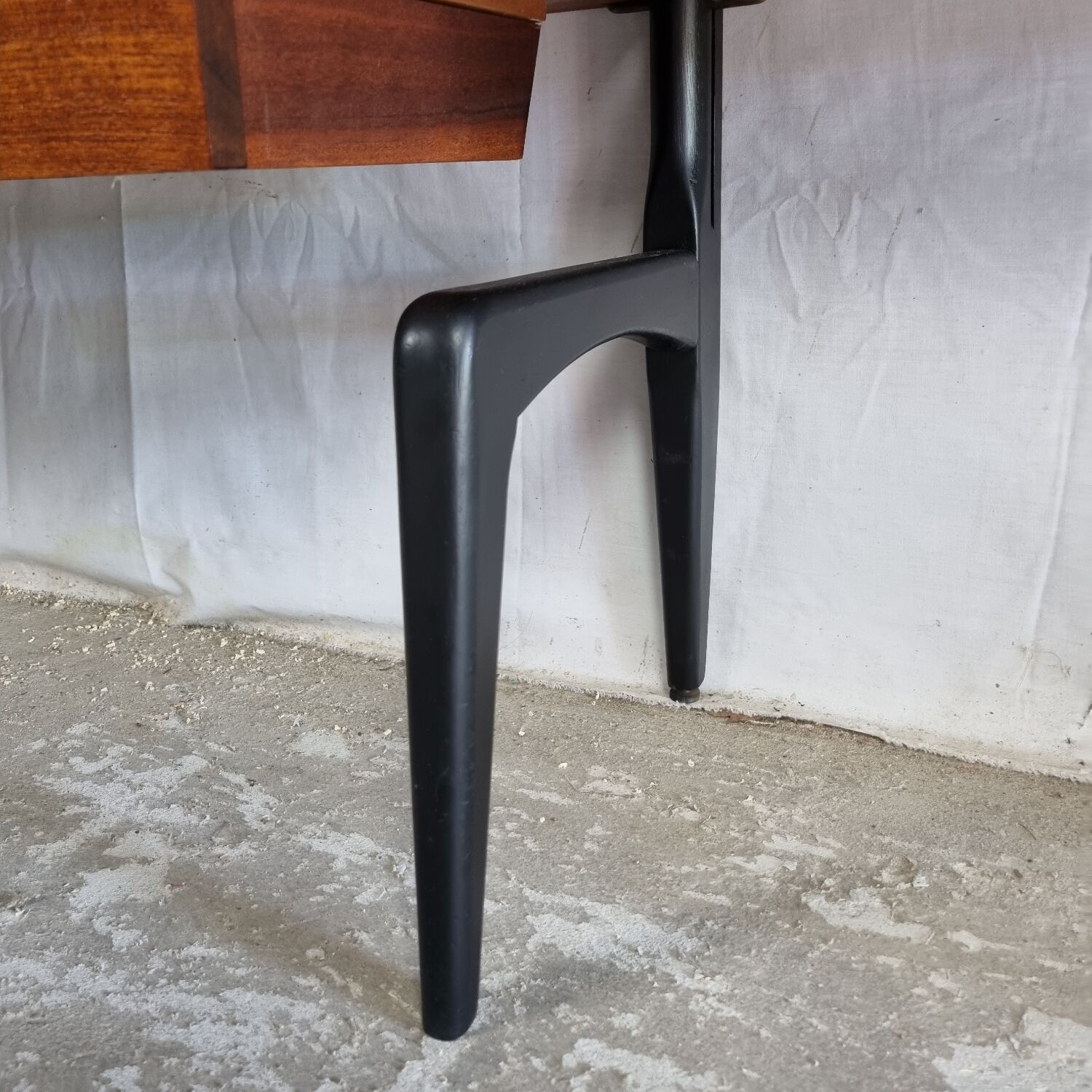 Mid-Century Modern Free Standing Teak Wall Unit by Louis van Teeffelen for WéBé