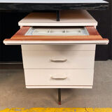 6-drawer desk white laminate
