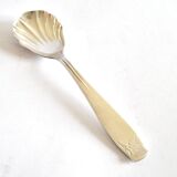 Vintage silver-plated sugar spoon Gulden Alsace shell design 15cm