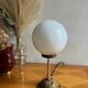 Vintage glass globe table lamp