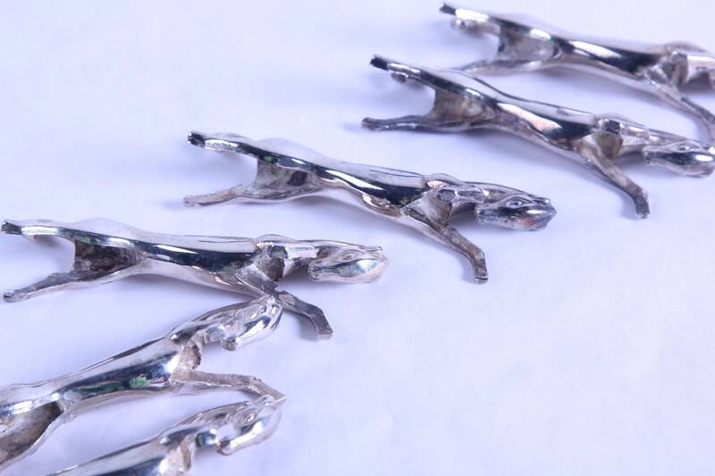 Set of 6 vintage horse knife rests