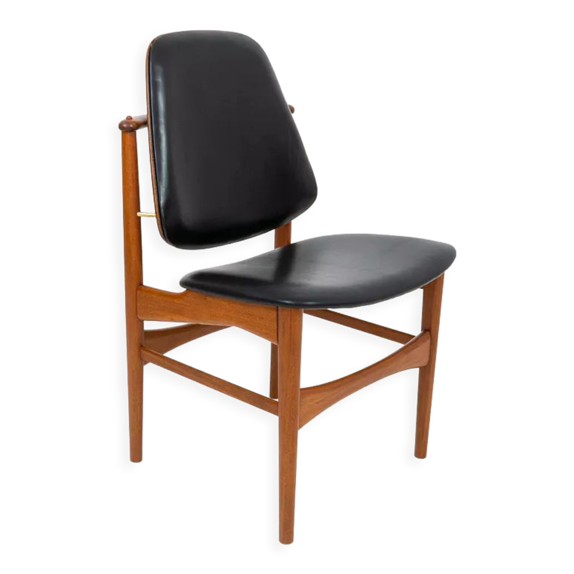 Danish teak chair designed by Arne Hovmand-Olsen for Jutex