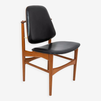 Danish teak chair designed by Arne Hovmand-Olsen for Jutex