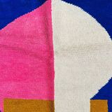 Unique Moroccan rug in natural wool 2.5x1.5 m