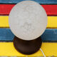 Vintage wooden and glass lamp 1970