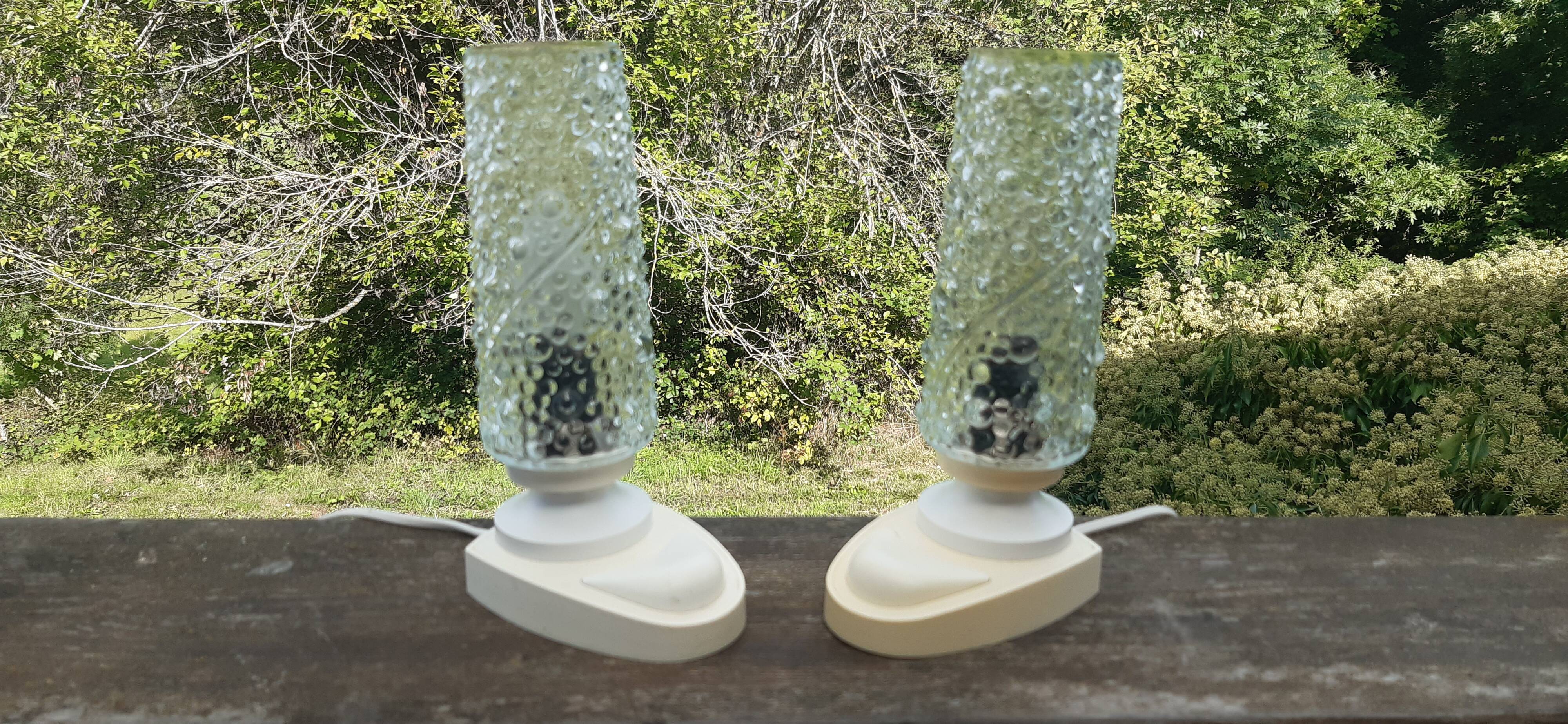 Duo de lampes Space Age