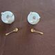 Vintage porcelain salt and pepper shakers.