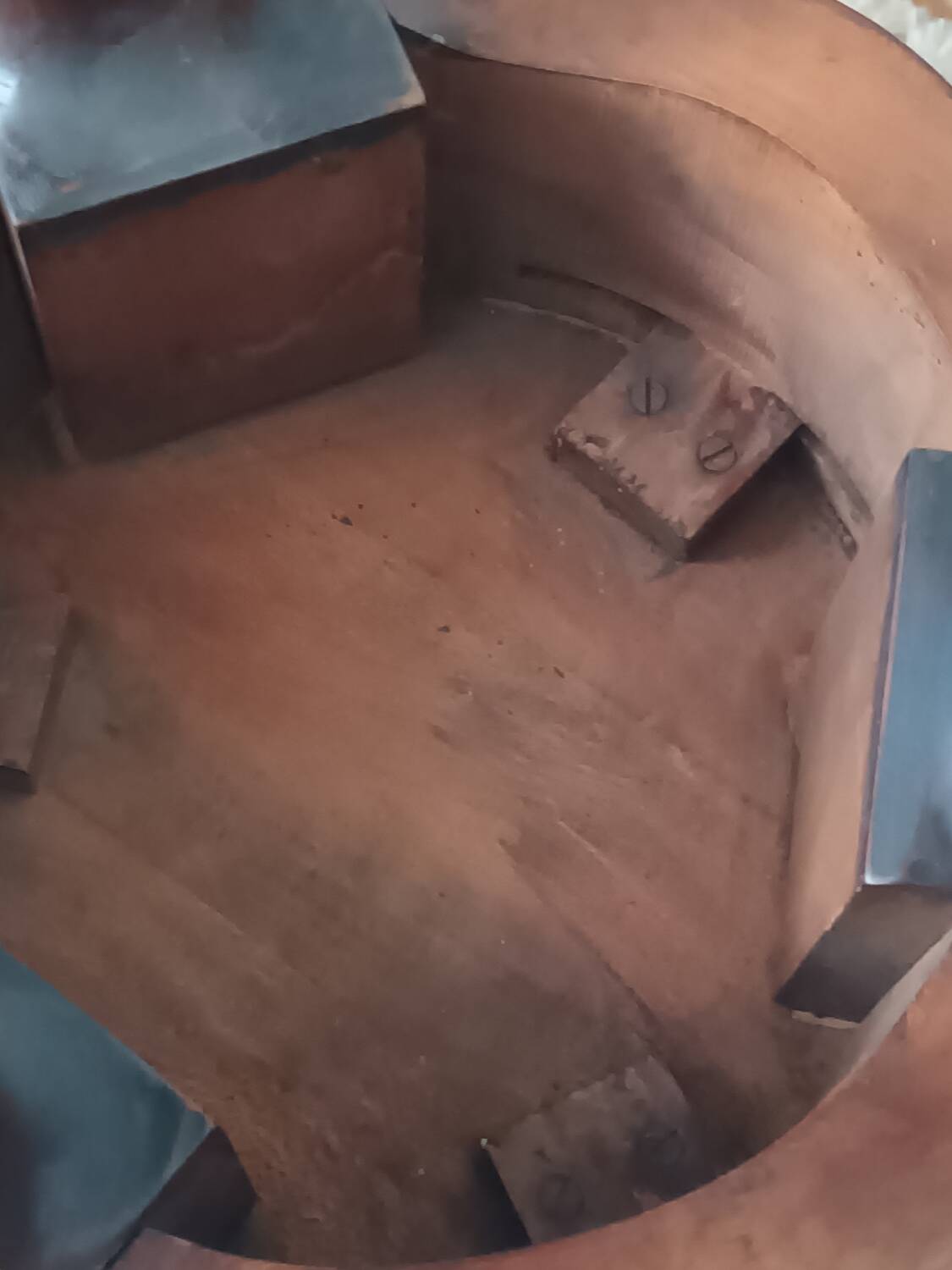 Antique walnut piano stool