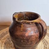Glazed terracotta jug