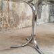 Table ovale en verre vintage