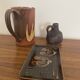 Set of 3 vintage brutalist ceramics