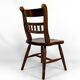 Set of 6 "Windsor" / Western / Cowboy chairs in beech, Circa 1970