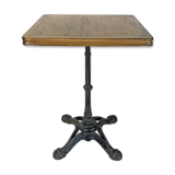 Table bistro wood and cast iron