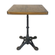 Table bistro wood and cast iron