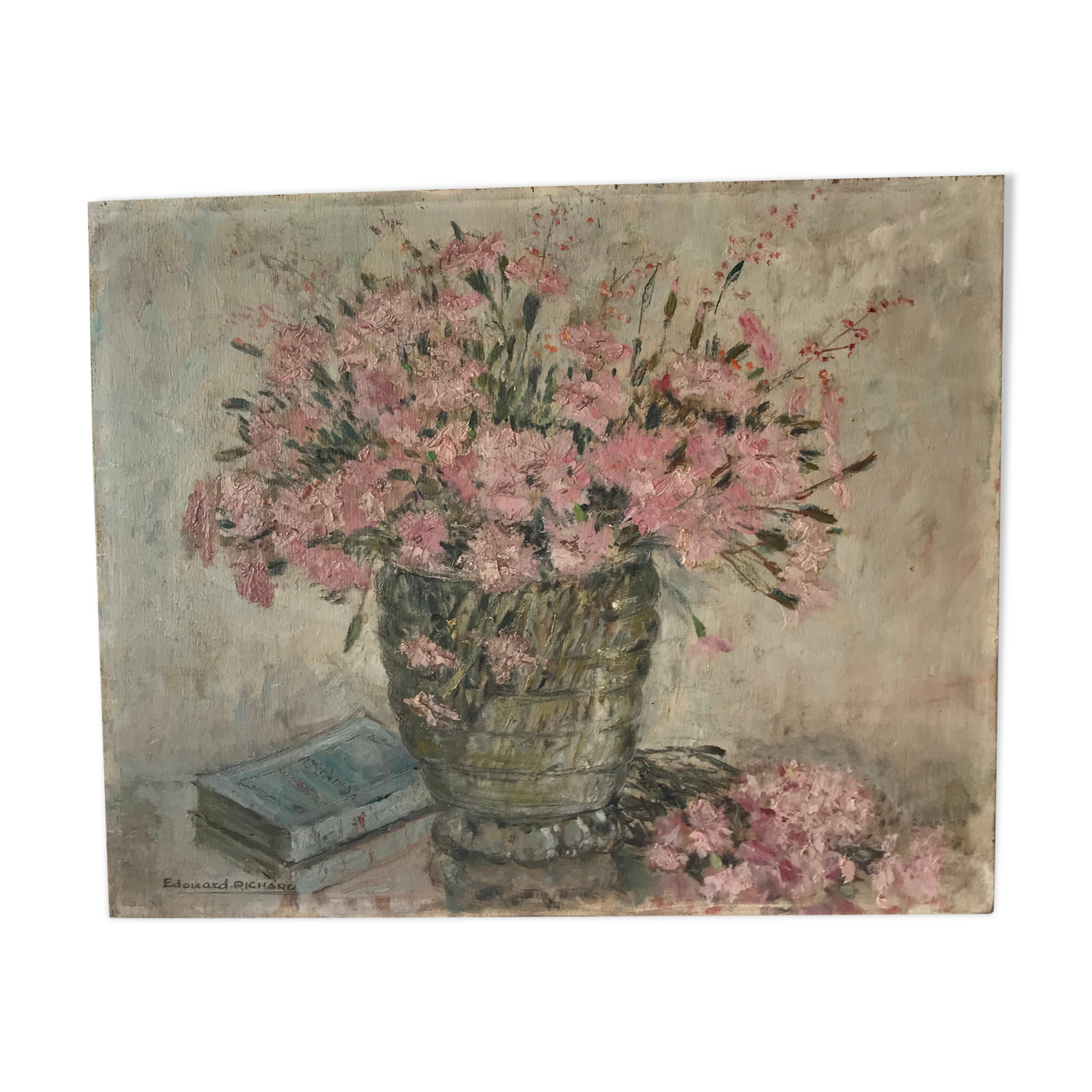 Charming painting pink flowers