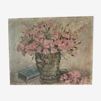 Charming painting pink flowers