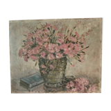 Charming painting pink flowers