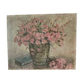 Charming painting pink flowers