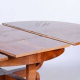 Walnut Art Deco Dining Table, Extendable, by Halabala, UP Závody, Czech, 1920s
