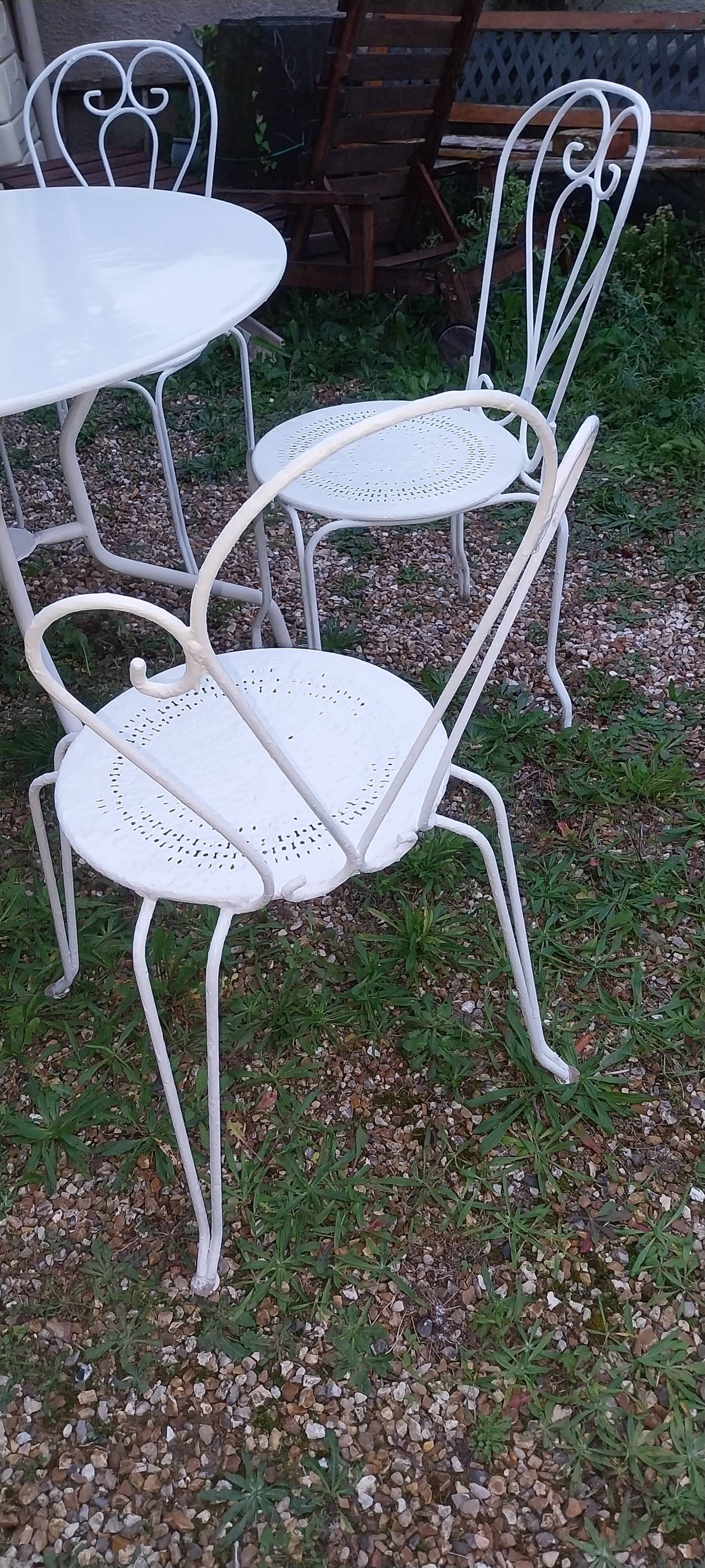 Old wrought iron salon