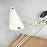 Dutch industrial drawing or architect's table witch lamp from rotanex-pool, 1950s