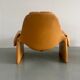Set of 2 chairs P60 with ottoman by Vittorio Introini for Saporiti 1960