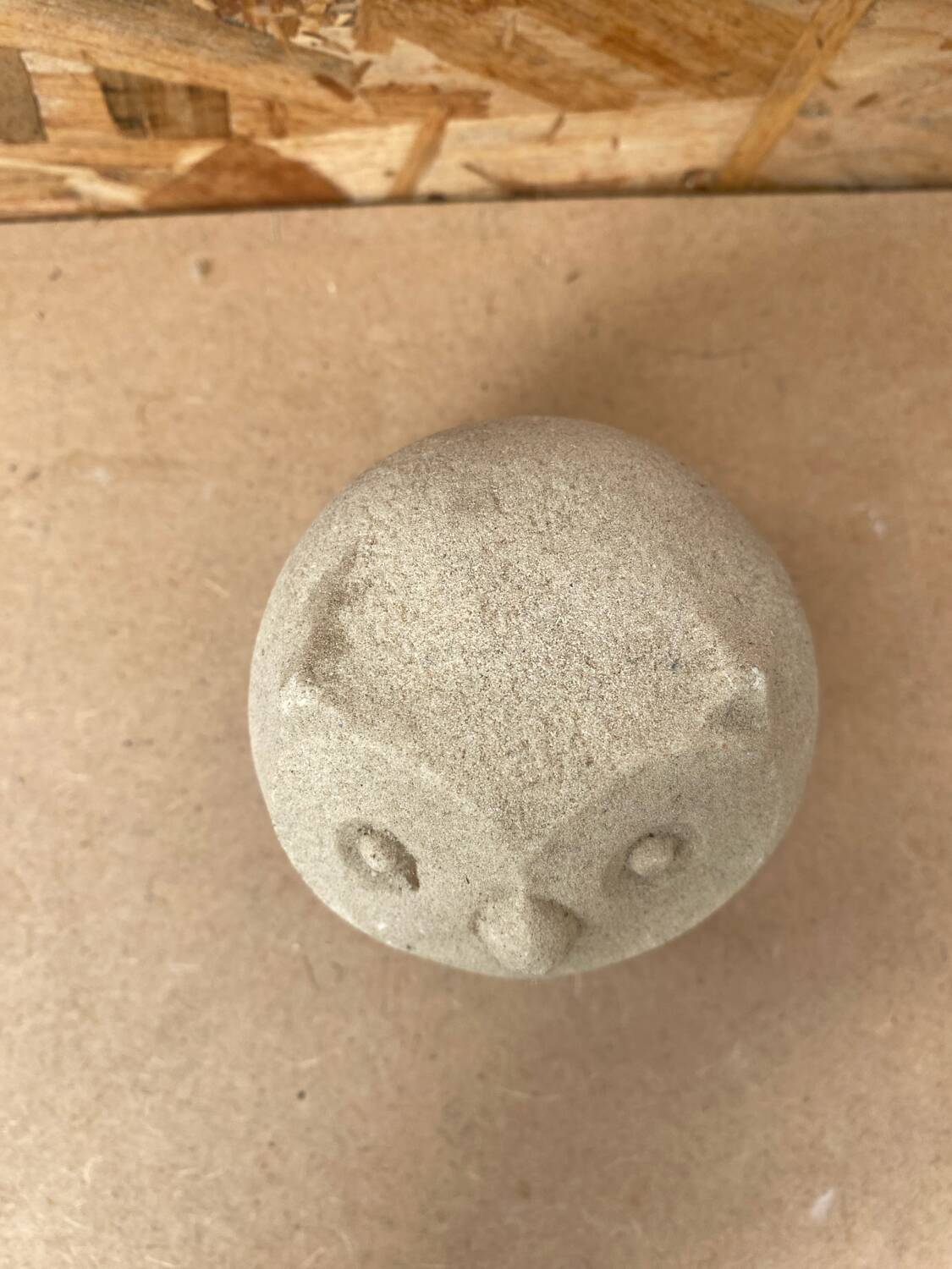 Antique paperweight sculpture owl stone art stone vintage