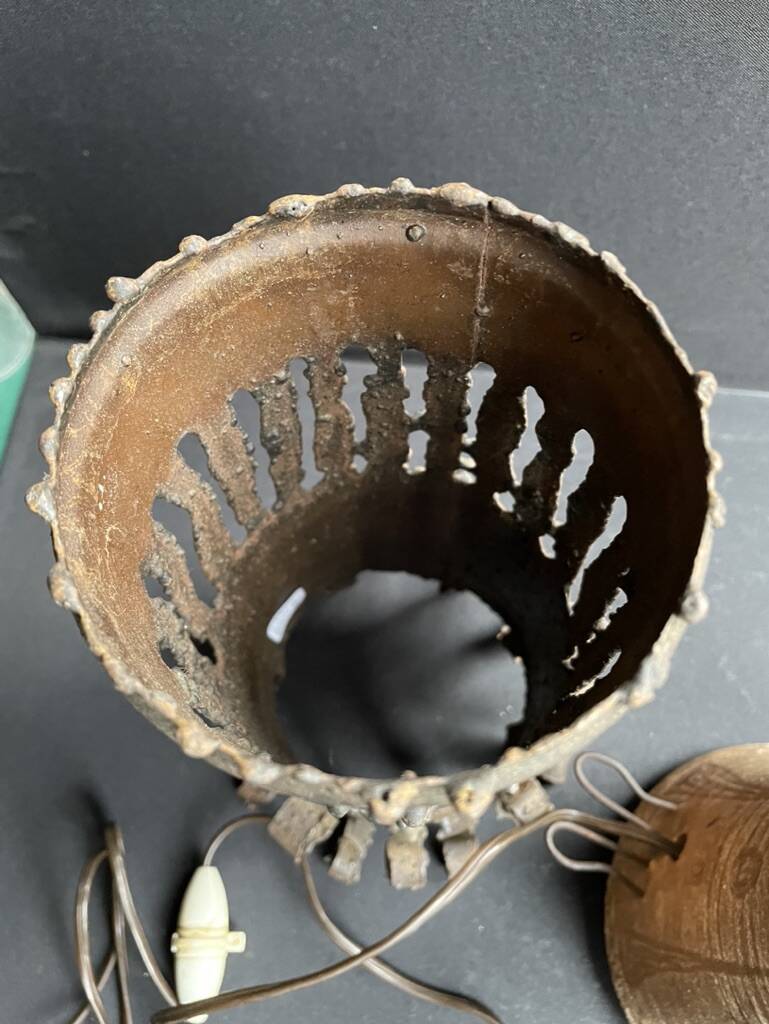 Accolay metal and ceramic lamp (1945-1989)