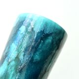 Blue chalice-style vase by Jean Robert Forget, 70s