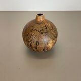 Abstract Ceramic Studio Pottery Vase by Gerhard Liebenthron, Germany, 1970s