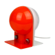 Space Age orange table lamp from Sergio Brazzoli for Guzzini, 1970s