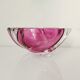 Purple crystal ashtray Val Saint Lambert trident model