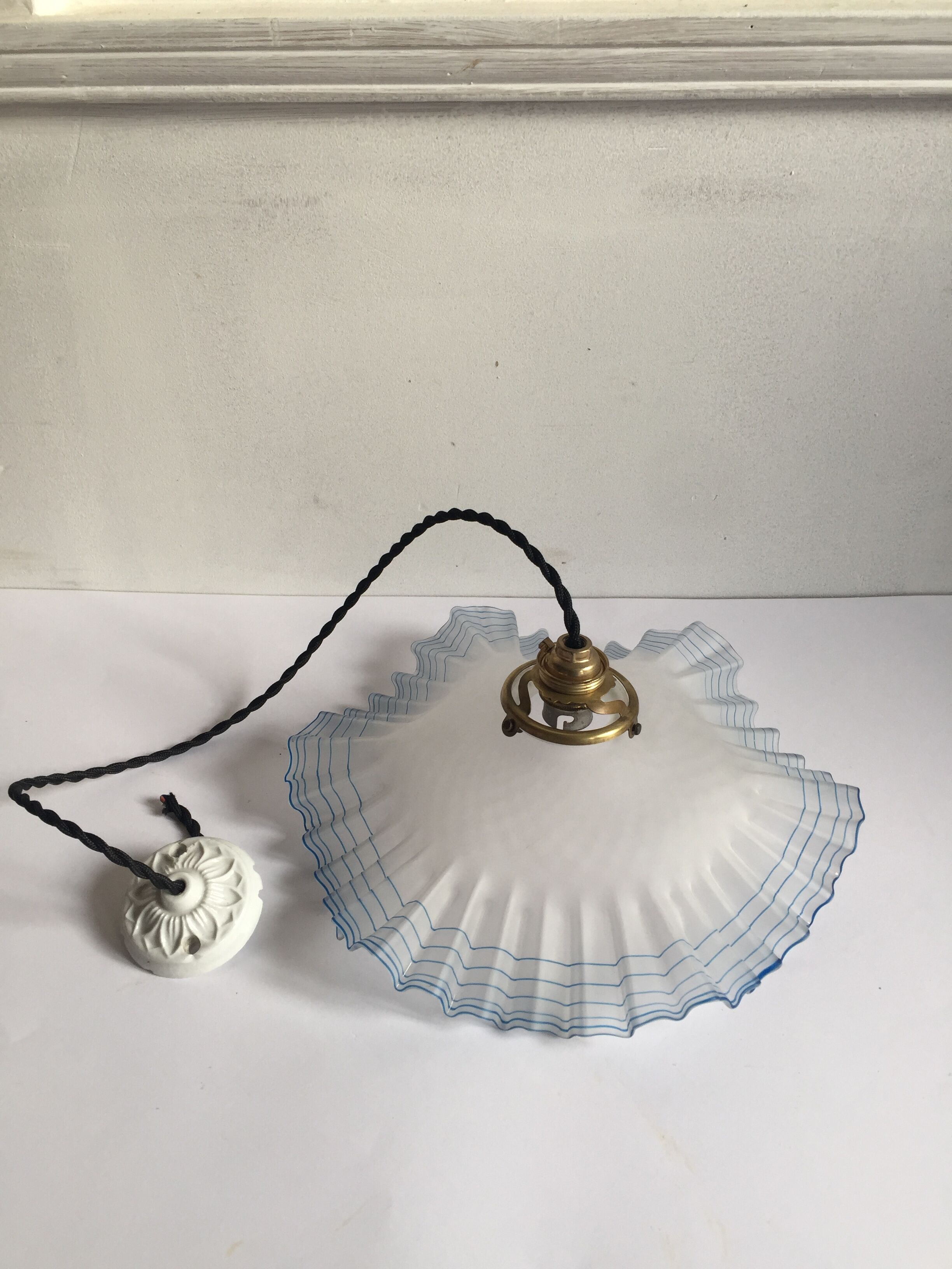 Suspension verre vintage