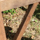 Farm table on trestles, 178 cm x 68 cm