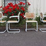 Set of 4 B32 chairs by Marcel Breuer