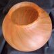 Glass paste vase, orange colour, height - 18 cm.