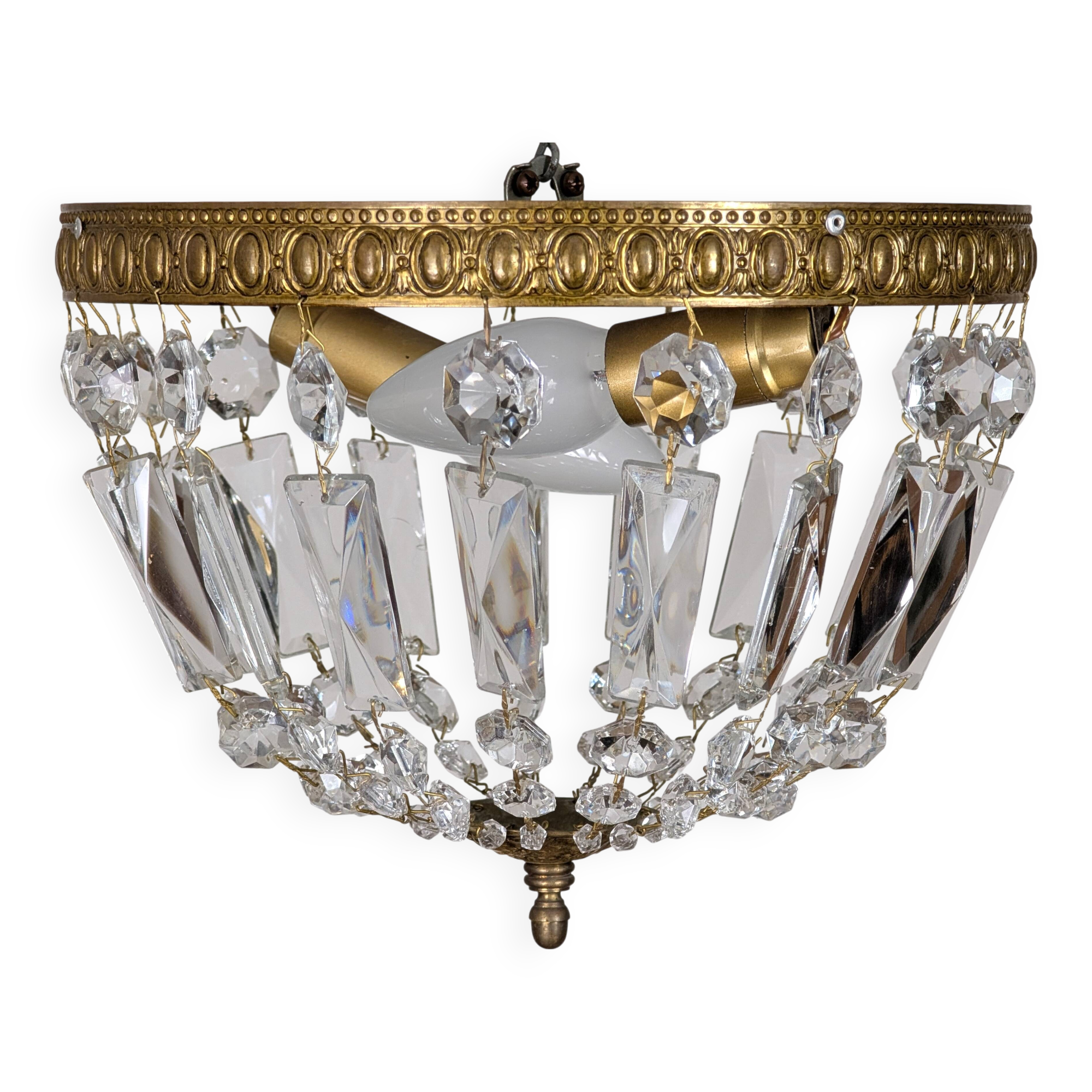 Ceiling light with tassels