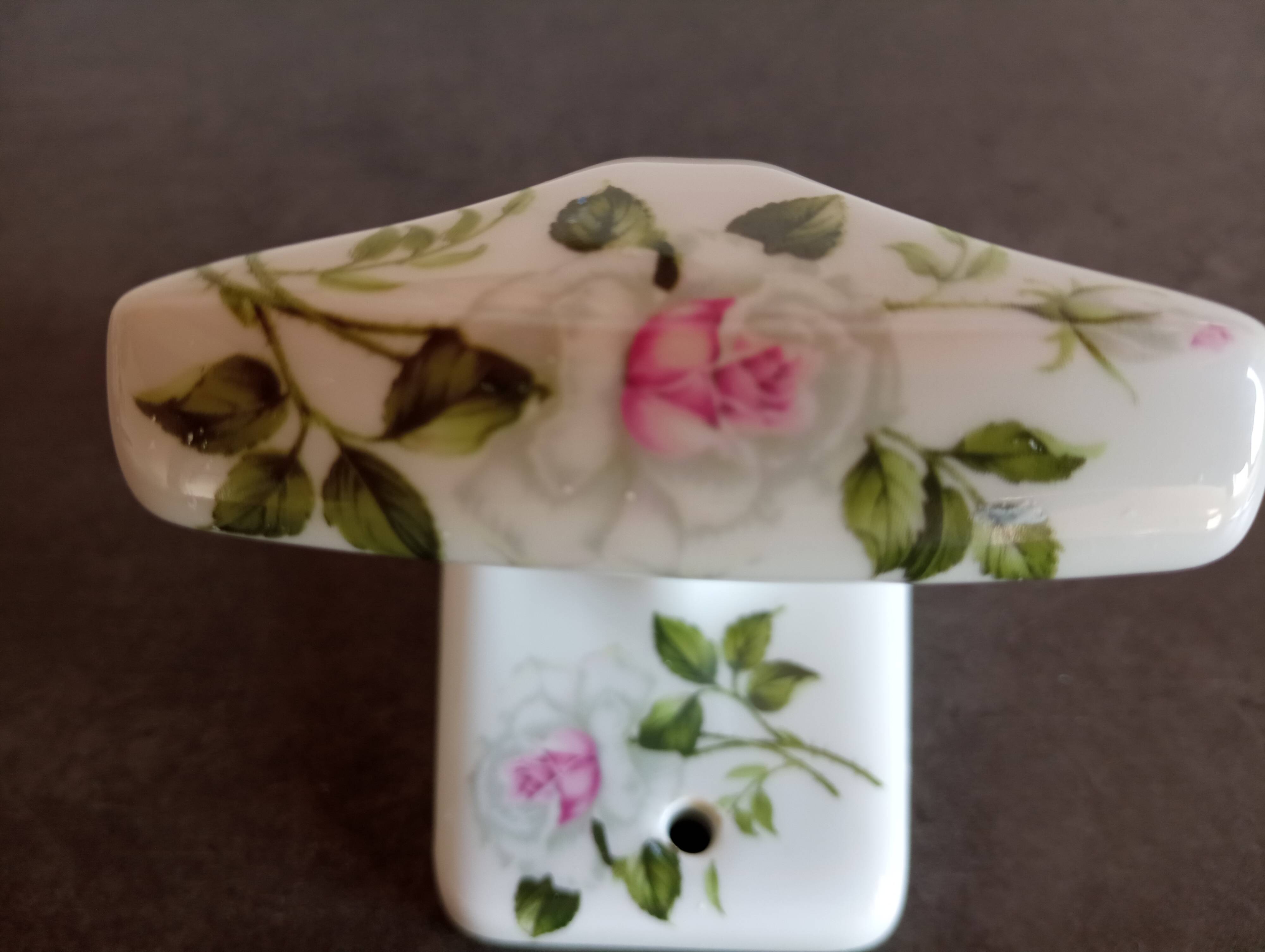 Vintage Limoges porcelain coat hook
