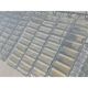 Opalino striped “listelli” murano glass rectangular chandelier