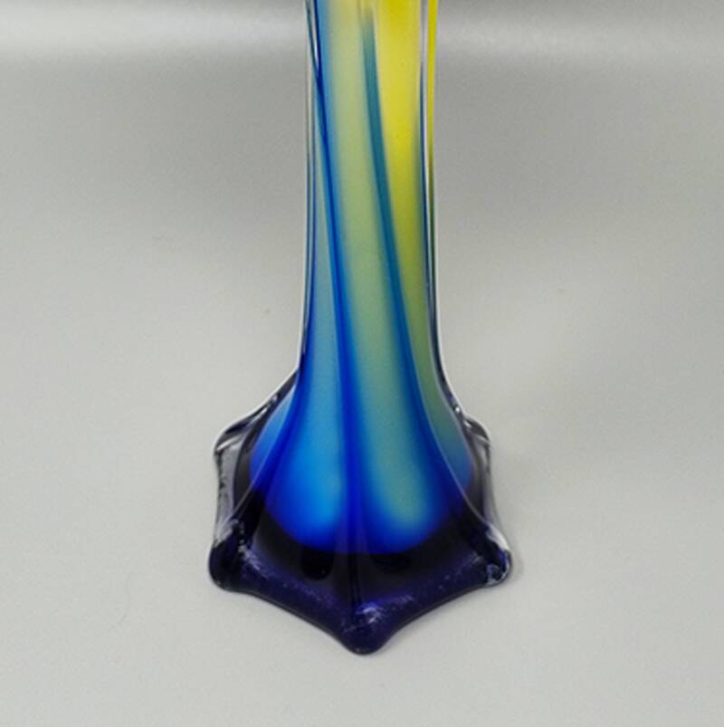 1960s Astonishing Jack in the Pulpit "Calla Lily" vase in Murano glass.