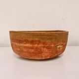 Swedish folk art, large unique agricultural bowl from the early 19th century in painted wood.