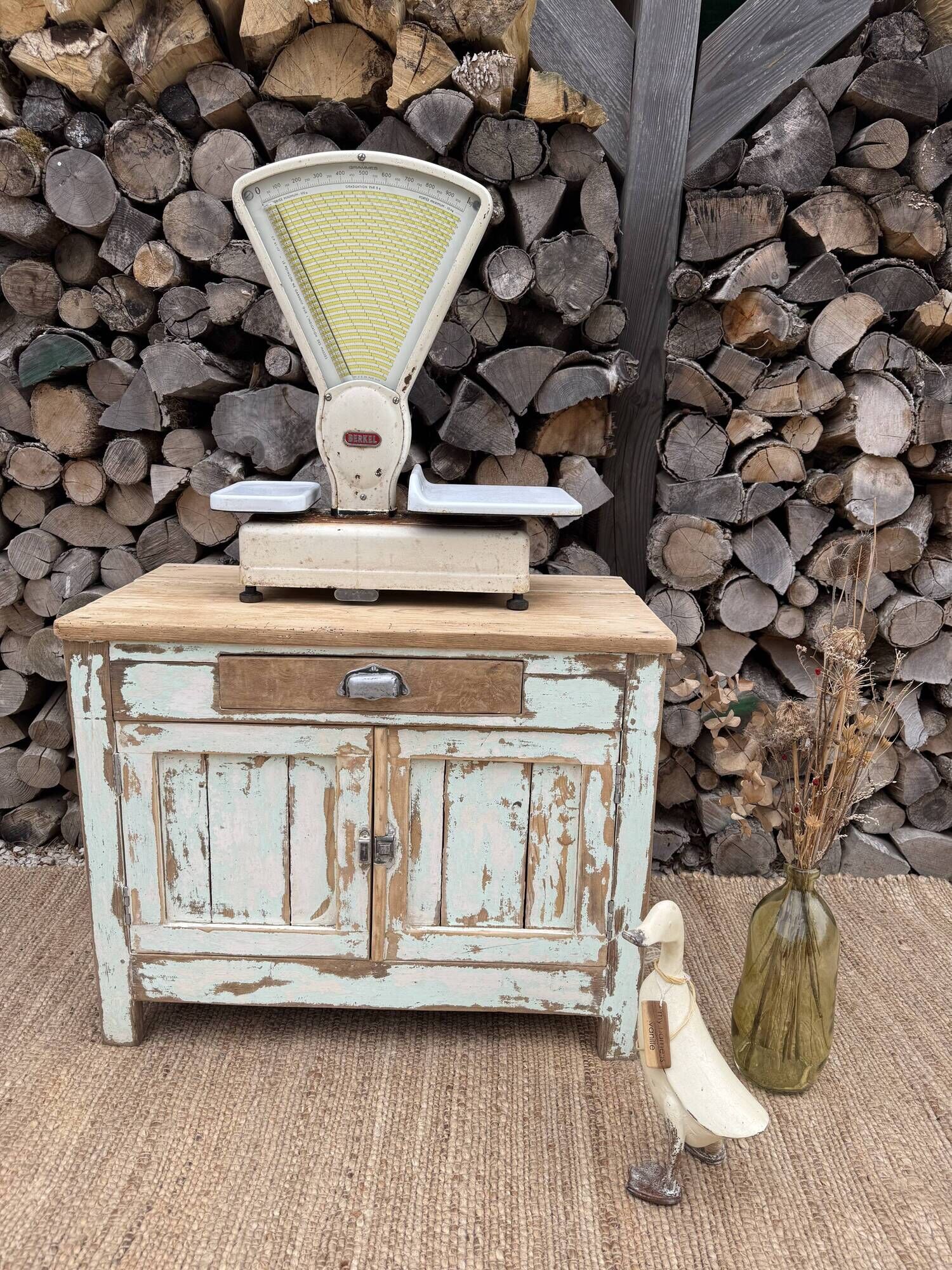 Meuble rangement vintage/ Meuble métier